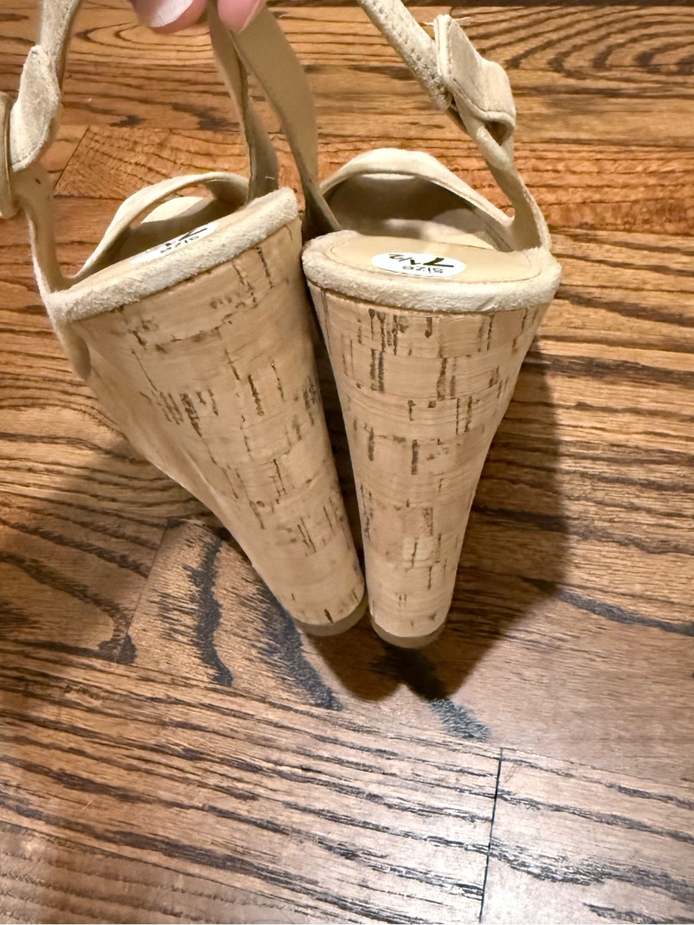Veronica Beard Dali Suede Peep Toe Wedge Sandal 7.5 - Picture 11 of 11